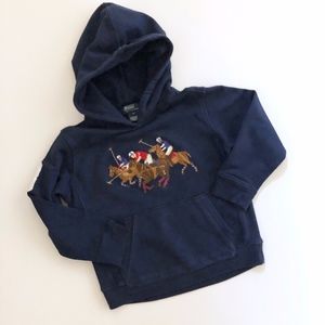 Polo by Ralph Lauren Shirts & Tops - Boys Polo Ralph Lauren Blue Horses Hoodie 5 6 Polo by Ralph Lauren Shirts & Tops - Boys Polo Ralph Lauren Blue Horses Hoodie 5 6